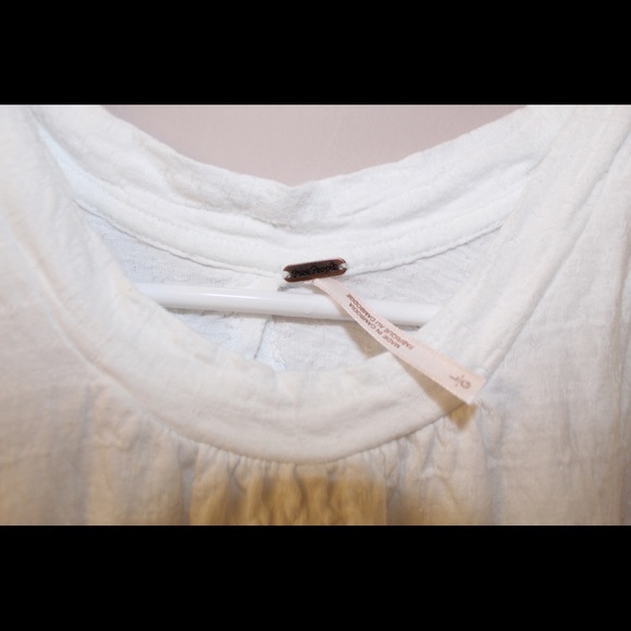 Free people flowy boho white tank top - Picture 3 of 4